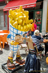 Frites, a national snack food in Belgium